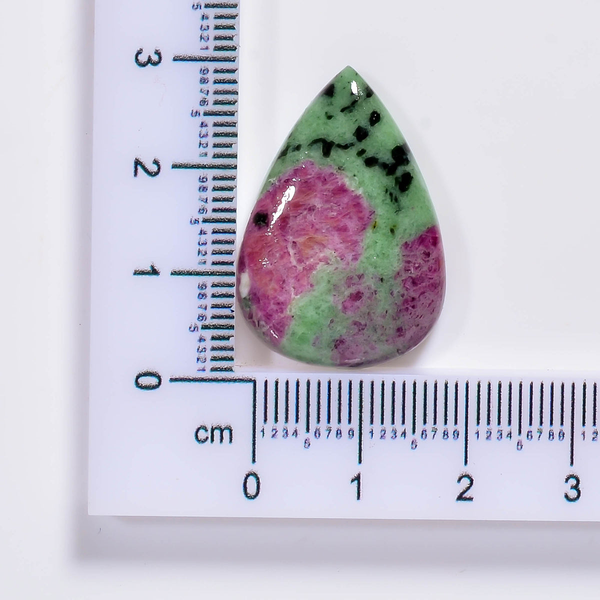 Natural Ruby in Zoisite Oval Shape Cabochon Loose Gemstone 34 Ct. 30X19X5 mm TJC-84