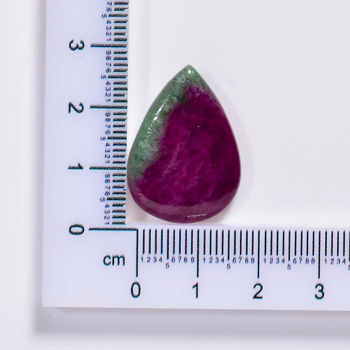 Natural Ruby in Zoisite Oval Shape Cabochon Loose Gemstone 18 Ct. 23X14X5 mm TJC-99