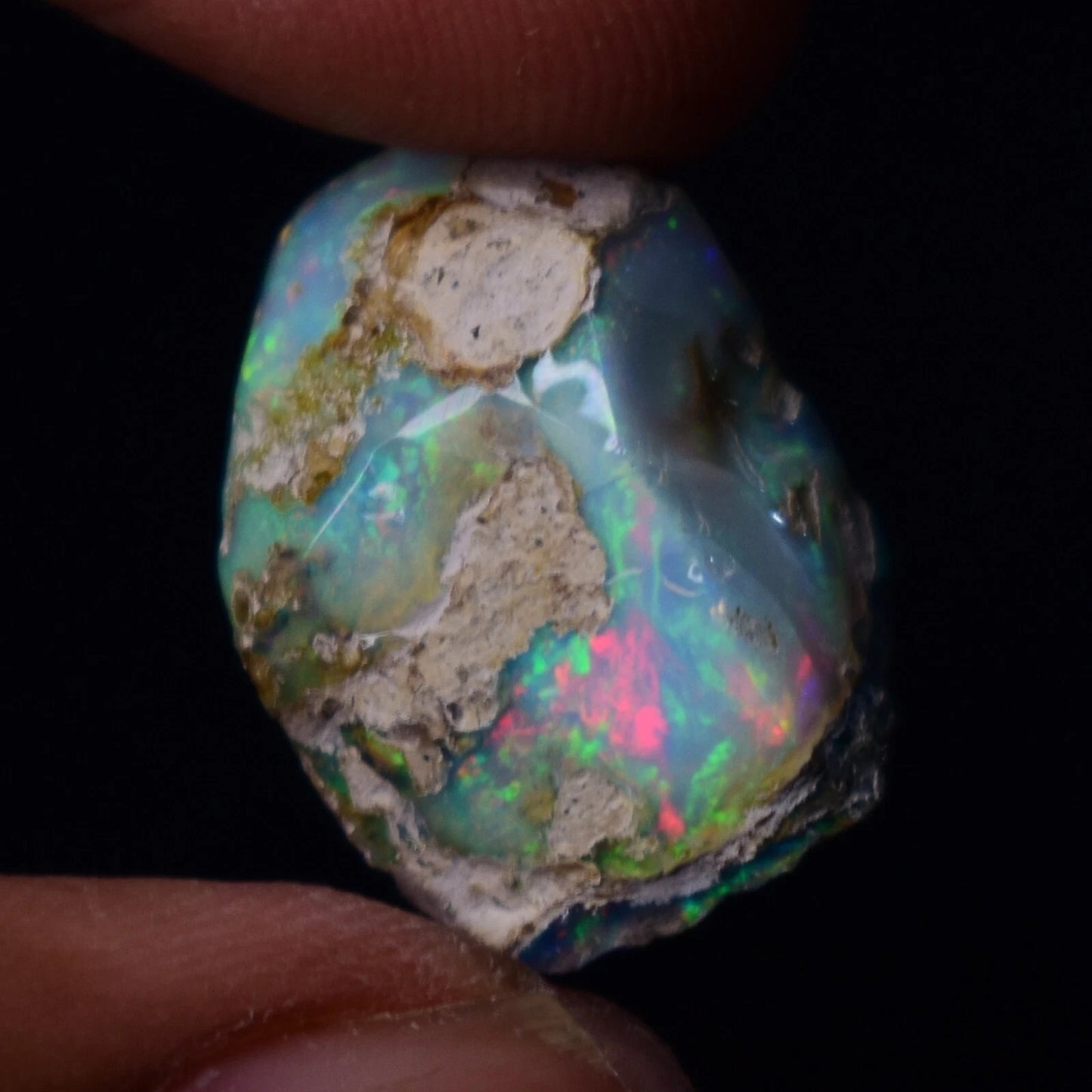 Natural White Opal Rough 10.40 CTS, Ethiopian Welo Opal Raw Gemstone For Jewelry