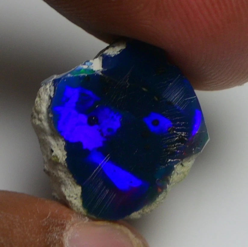 Smooth Black Opal Rough 11 Cts, Natural Ethiopian Welo Opal Raw, Jewelry Grade