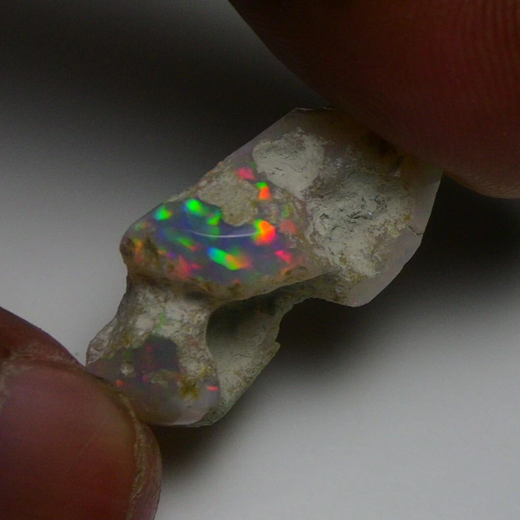 Natural White Opal Rough 11.00 CTS, Ethiopian Welo Opal Raw Gemstone For Jewelry