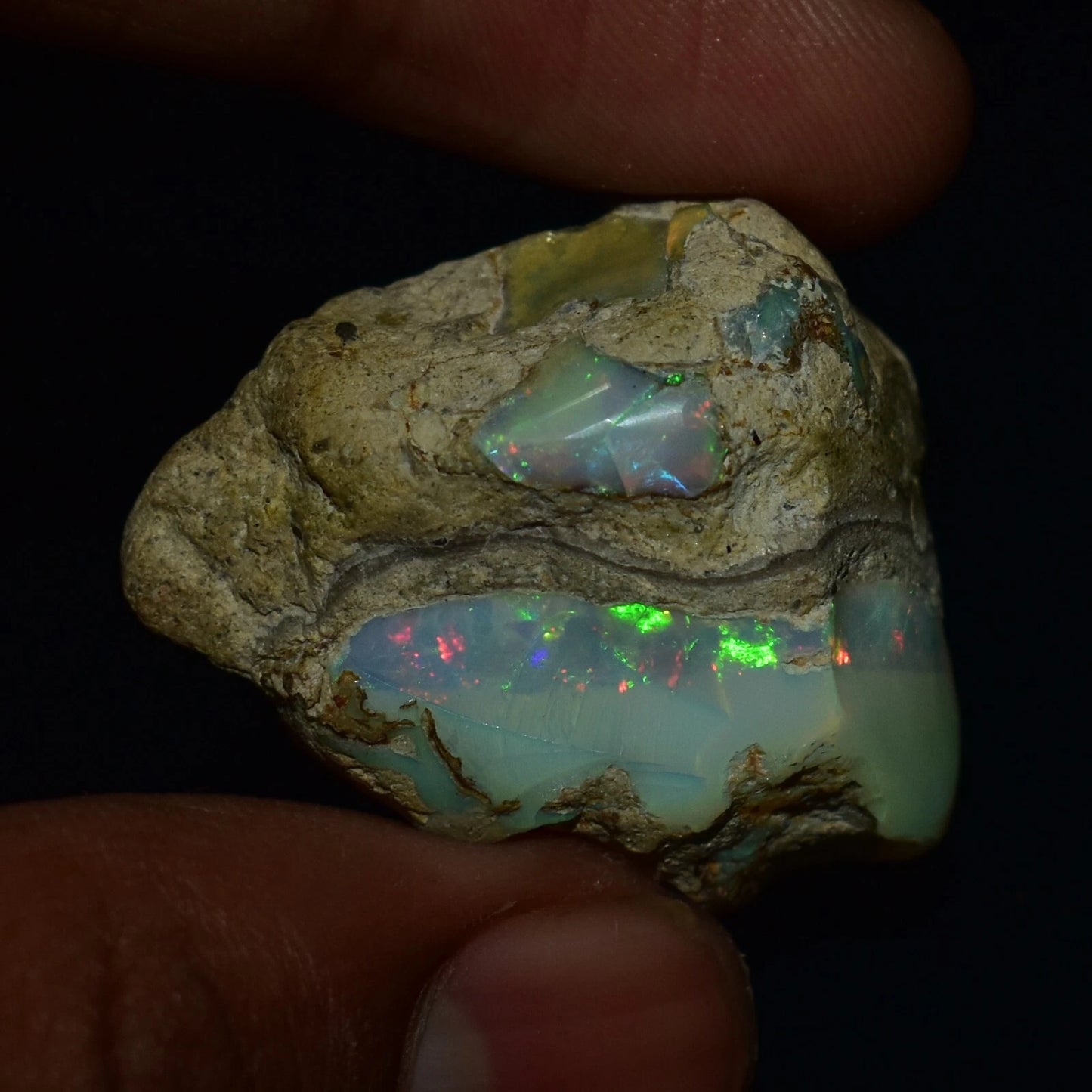 Natural White Opal Rough 58.90 CTs, Ethiopian Welo Opal Raw Gemstone For Jewelry