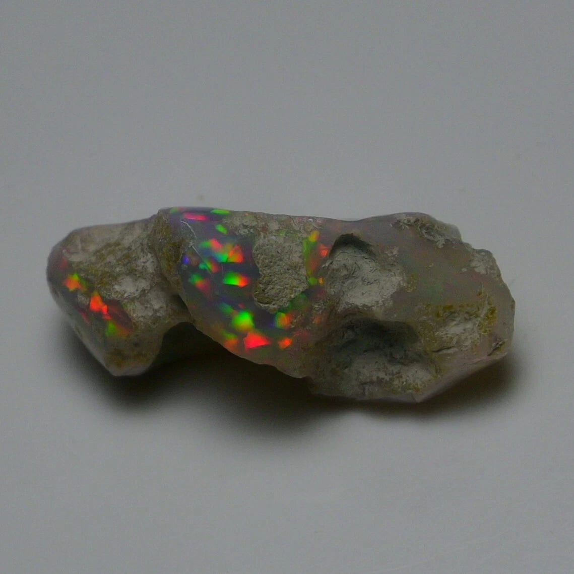 Natural White Opal Rough 11.00 CTS, Ethiopian Welo Opal Raw Gemstone For Jewelry