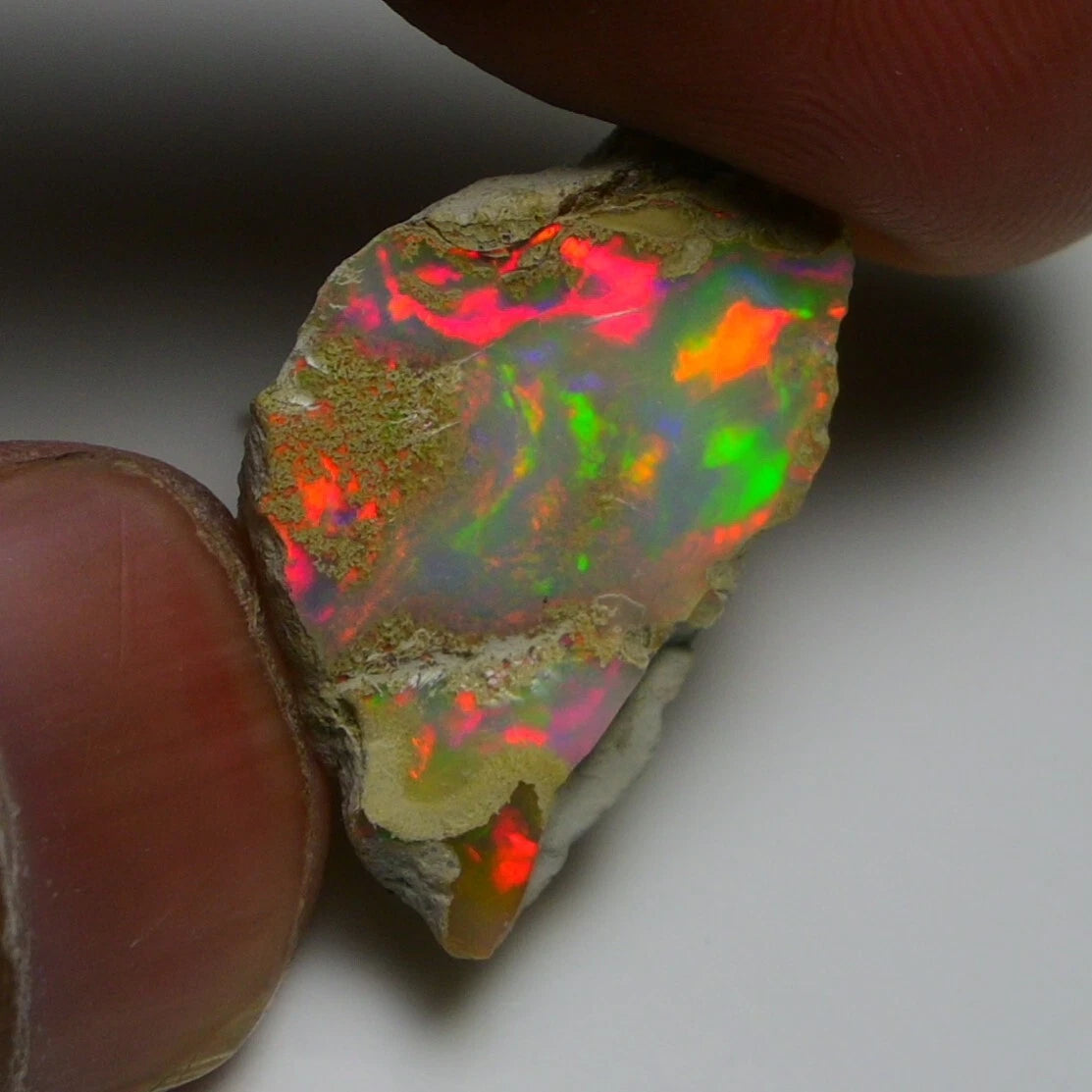 Natural White Opal Rough 10.00 CTS, Ethiopian Welo Opal Raw Gemstone For Jewelry