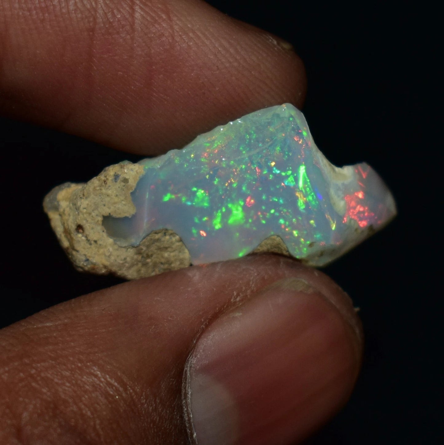 Natural White Opal Rough 8.80 CTs, Ethiopian Welo Opal Raw Gemstone For Jewelry
