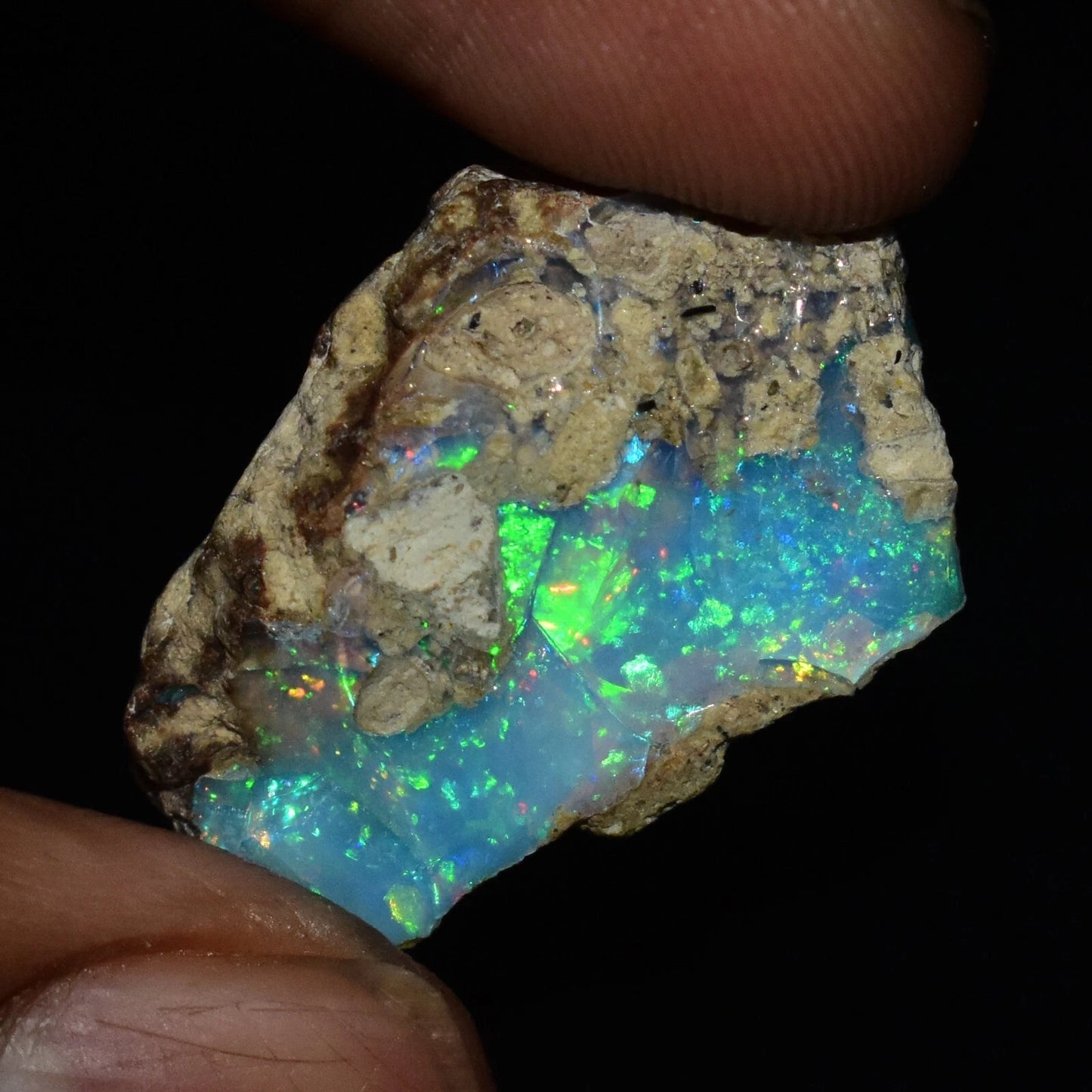 Natural White Opal Rough 12.25 CTS, Ethiopian Welo Opal Raw Gemstone For Jewelry