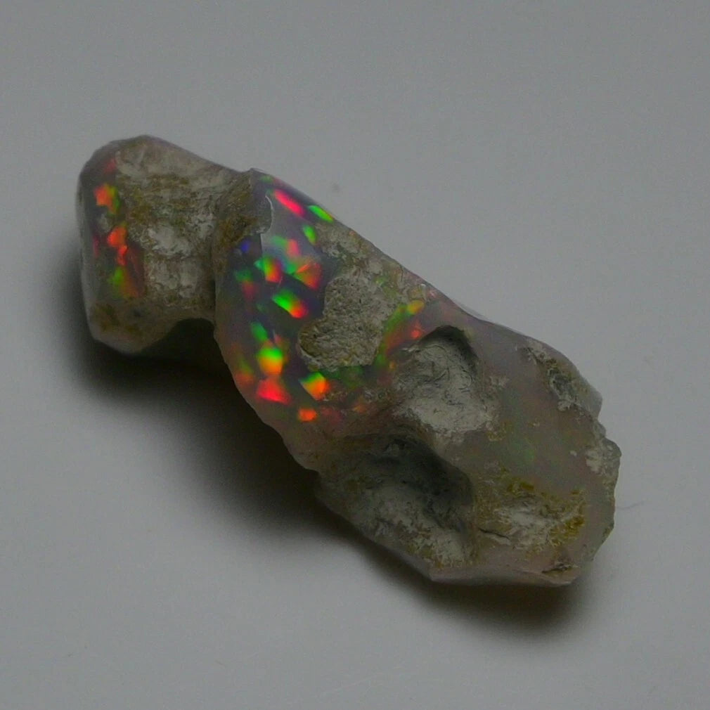 Natural White Opal Rough 11.00 CTS, Ethiopian Welo Opal Raw Gemstone For Jewelry