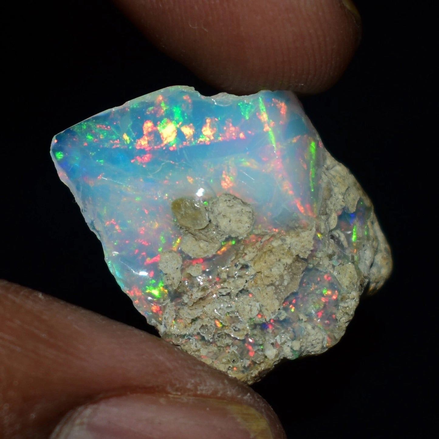 Natural White Opal Rough 8.90 CTS, Ethiopian Welo Opal Raw Gemstone For Jewelry