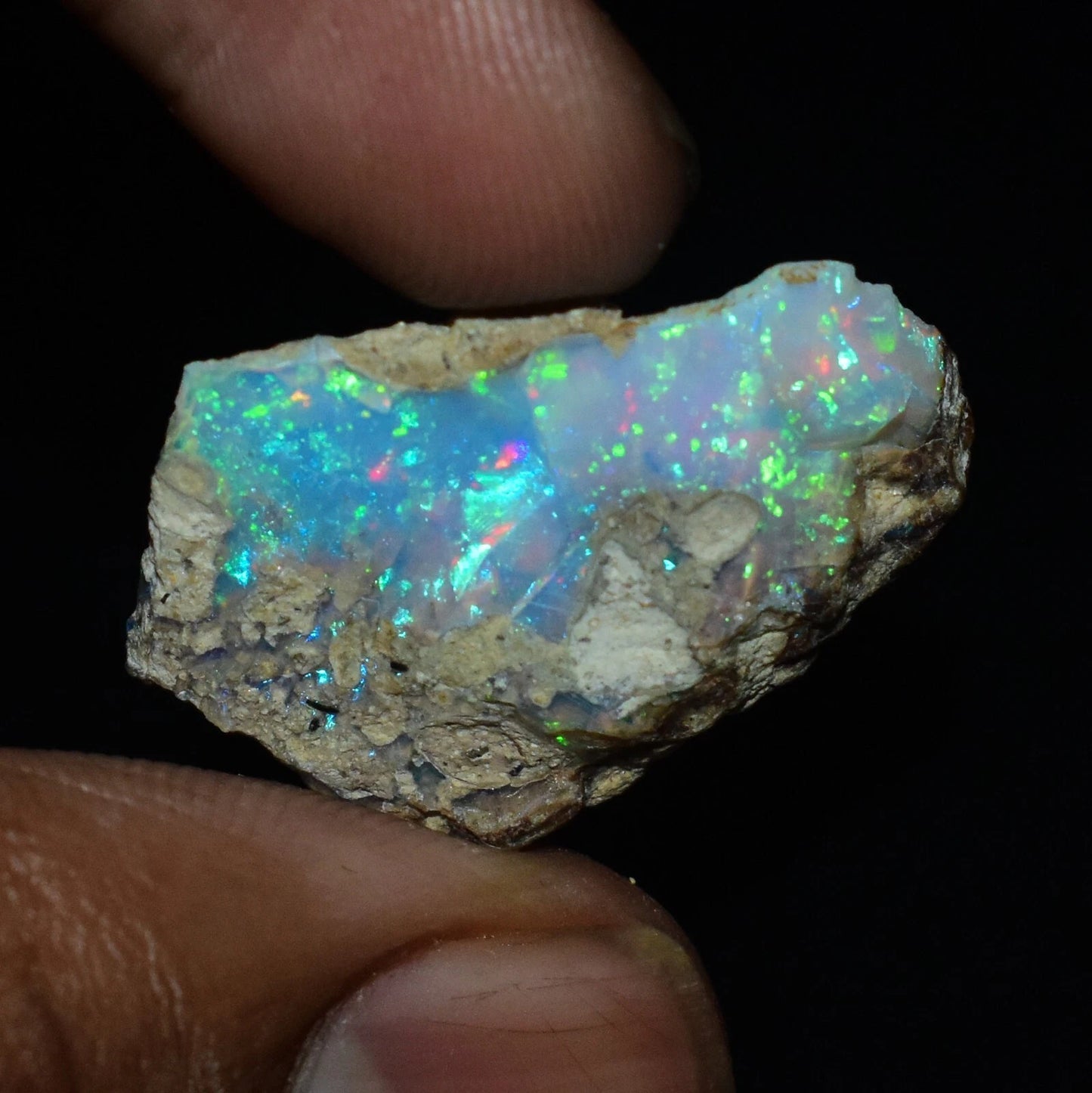 Natural White Opal Rough 12.25 CTS, Ethiopian Welo Opal Raw Gemstone For Jewelry