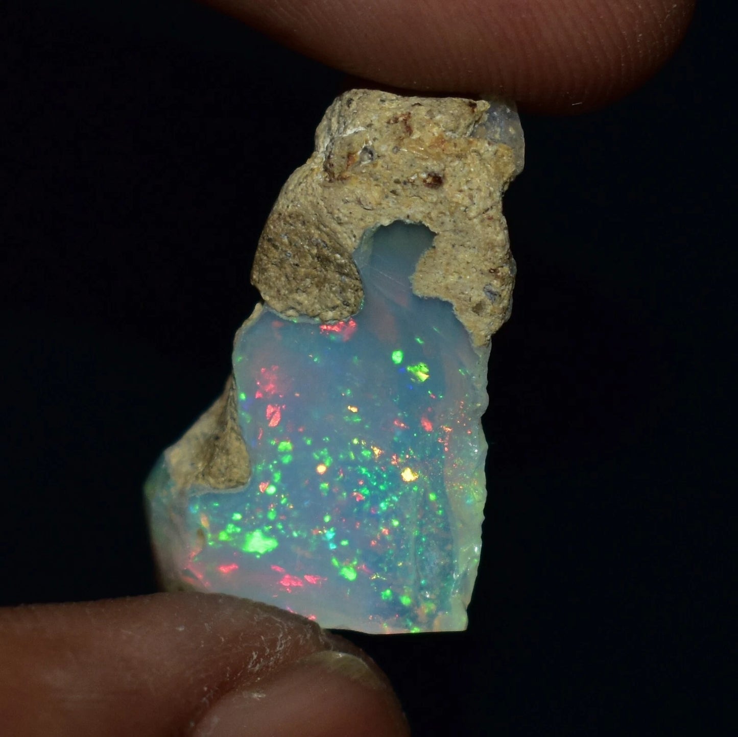 Natural White Opal Rough 8.80 CTs, Ethiopian Welo Opal Raw Gemstone For Jewelry