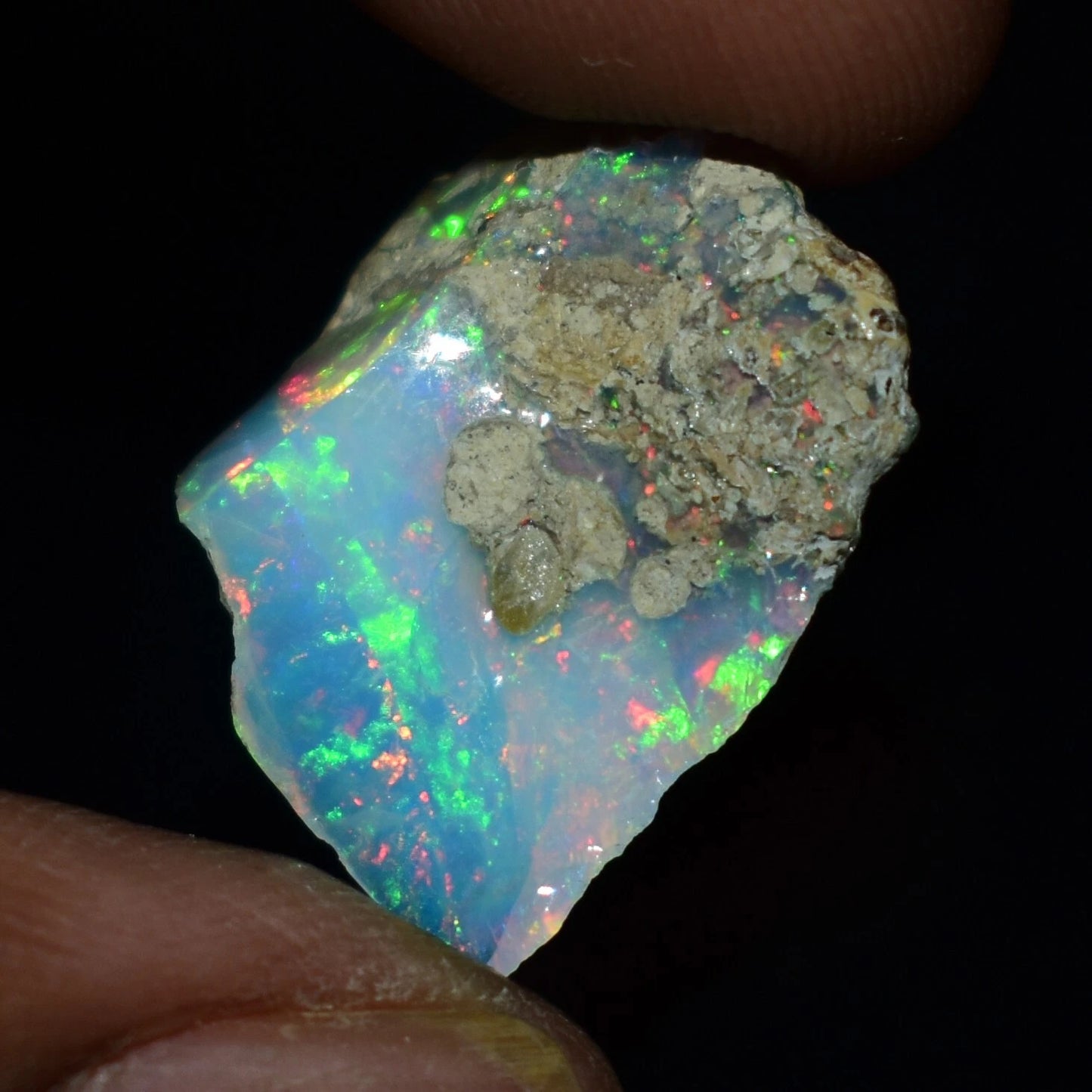 Natural White Opal Rough 8.90 CTS, Ethiopian Welo Opal Raw Gemstone For Jewelry