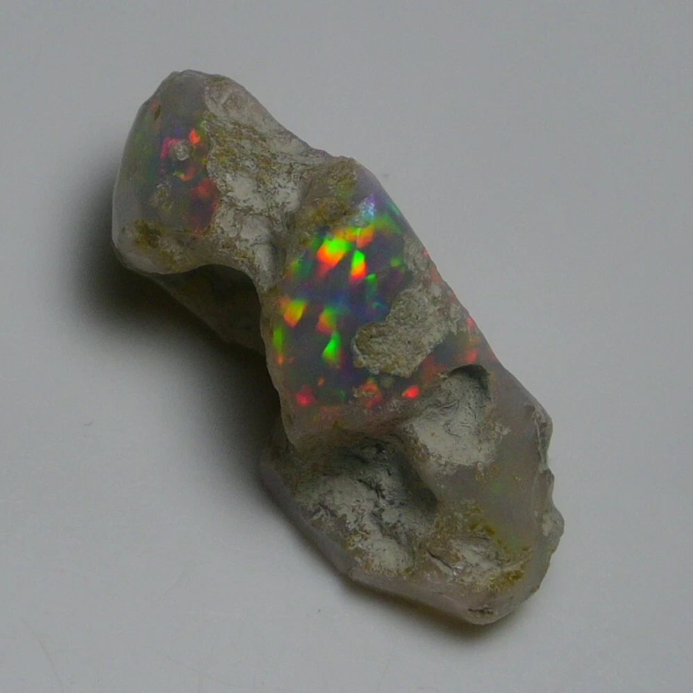 Natural White Opal Rough 11.00 CTS, Ethiopian Welo Opal Raw Gemstone For Jewelry