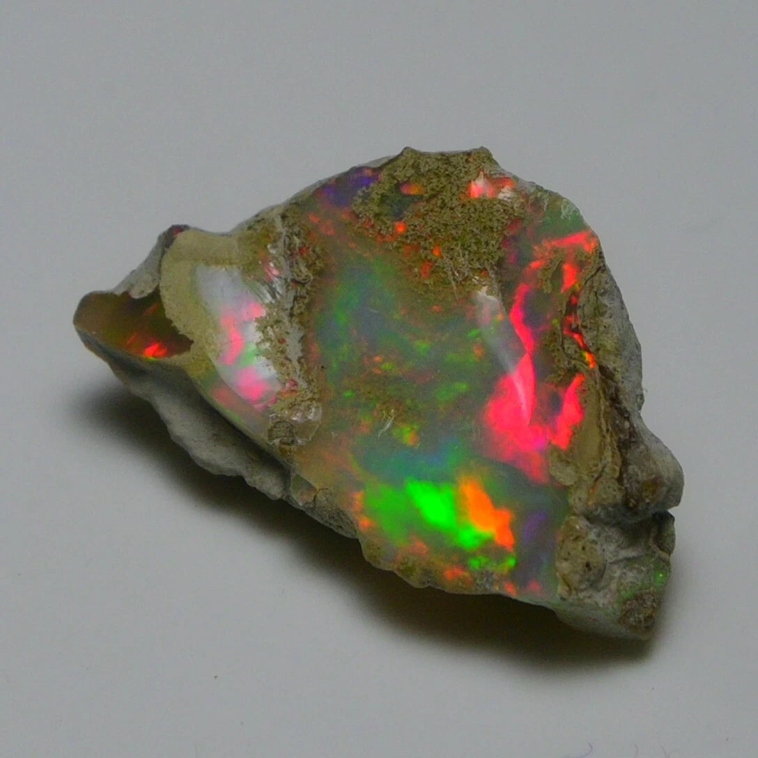 Natural White Opal Rough 10.00 CTS, Ethiopian Welo Opal Raw Gemstone For Jewelry