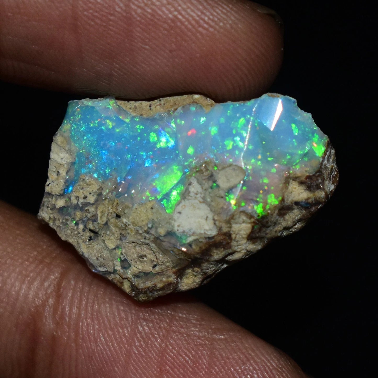Natural White Opal Rough 12.25 CTS, Ethiopian Welo Opal Raw Gemstone For Jewelry