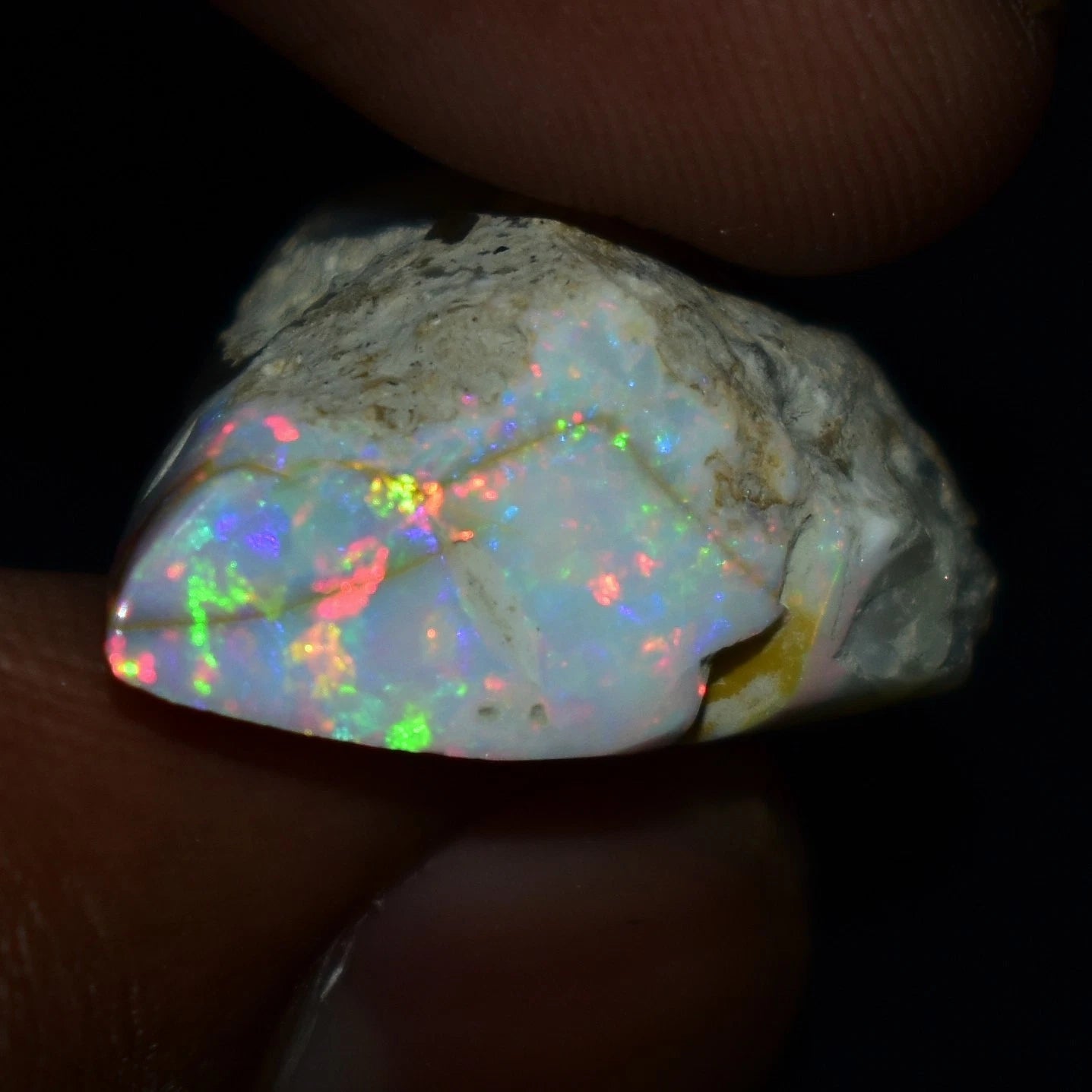Natural White Opal Rough 11.40 CTS Ethiopian Welo Opal Raw Gemstone For Jewelry
