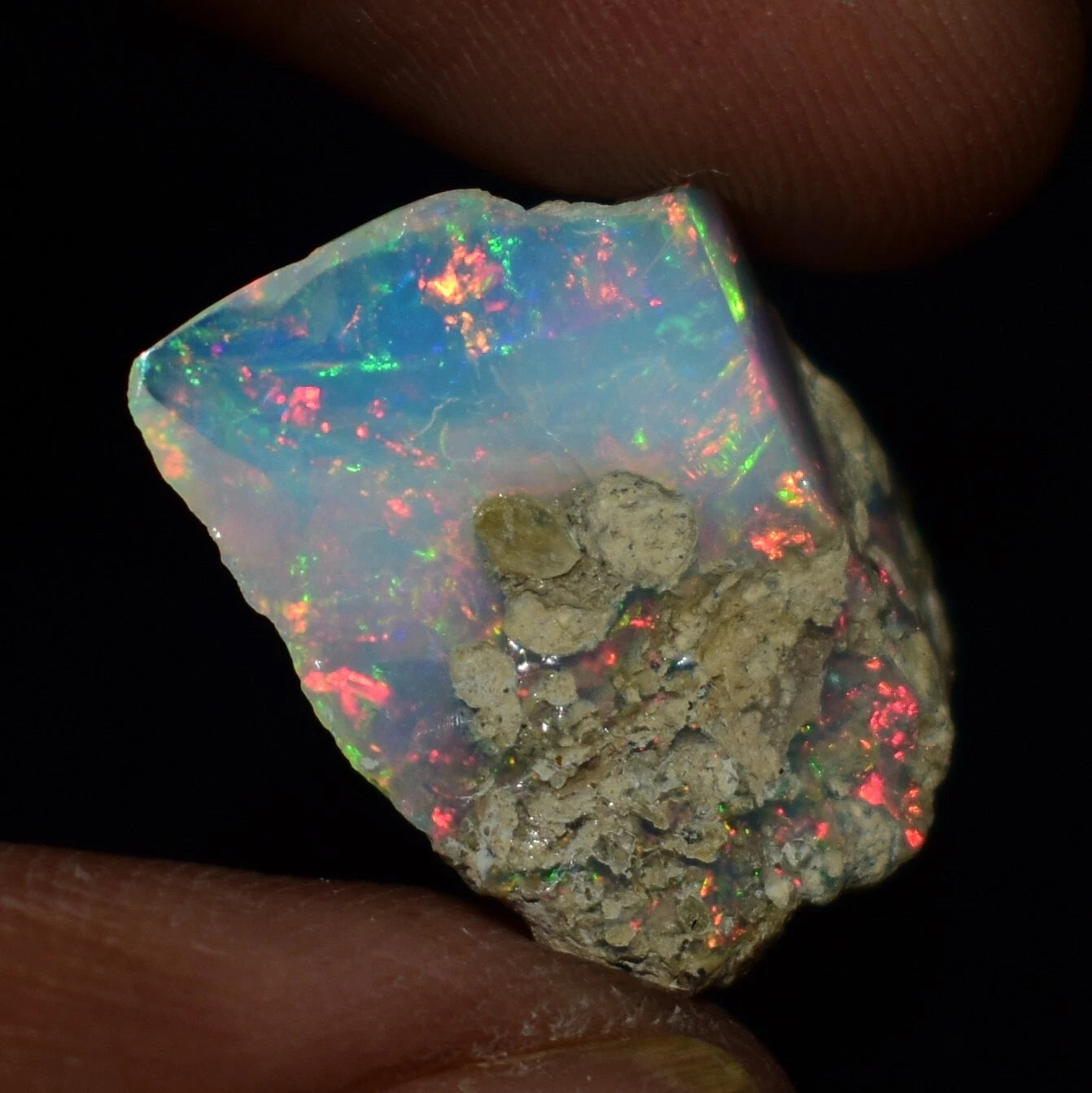 Natural White Opal Rough 8.90 CTS, Ethiopian Welo Opal Raw Gemstone For Jewelry
