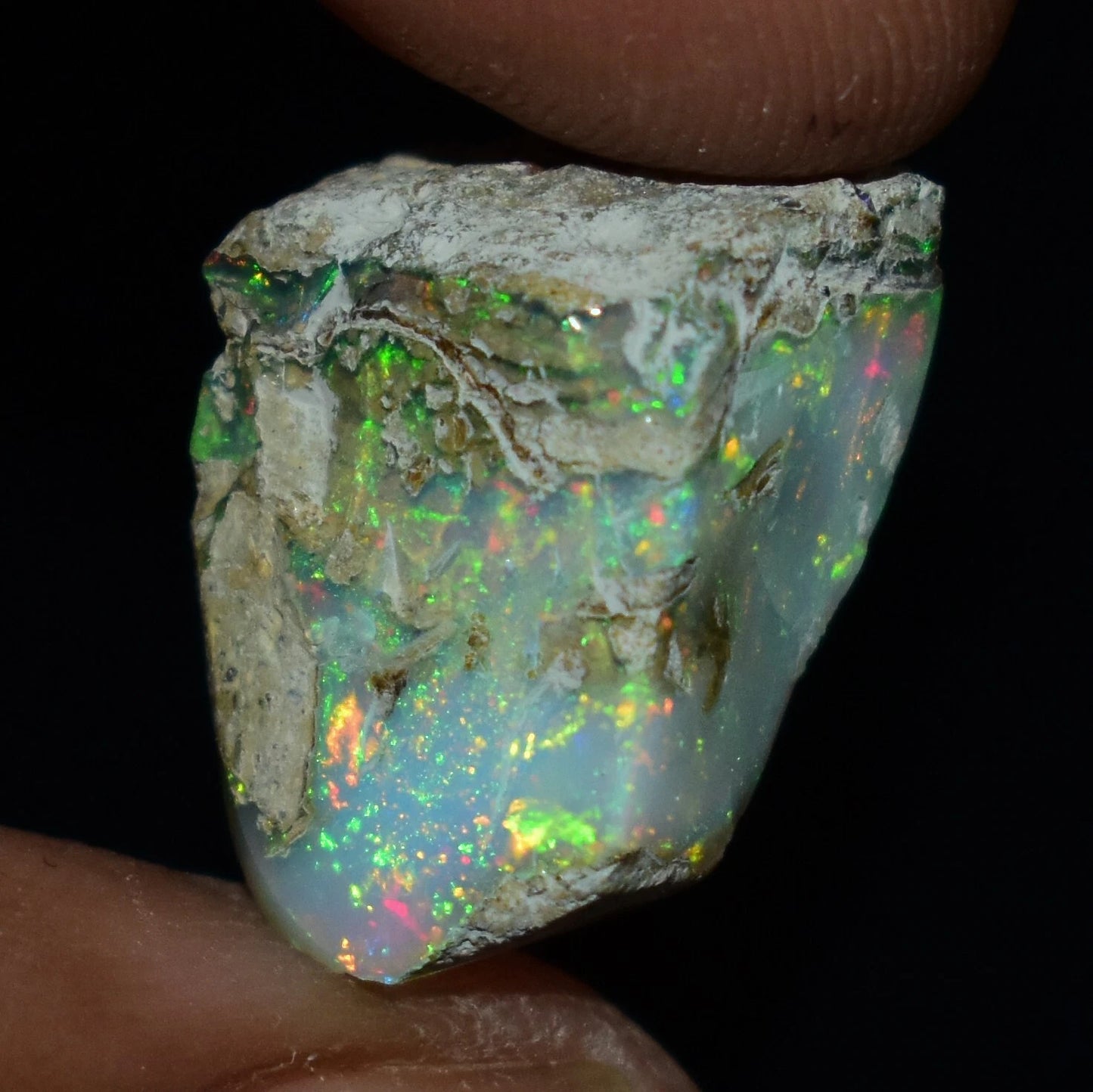 Natural White Opal Rough 10.40 CTS, Ethiopian Welo Opal Raw Gemstone For Jewelry