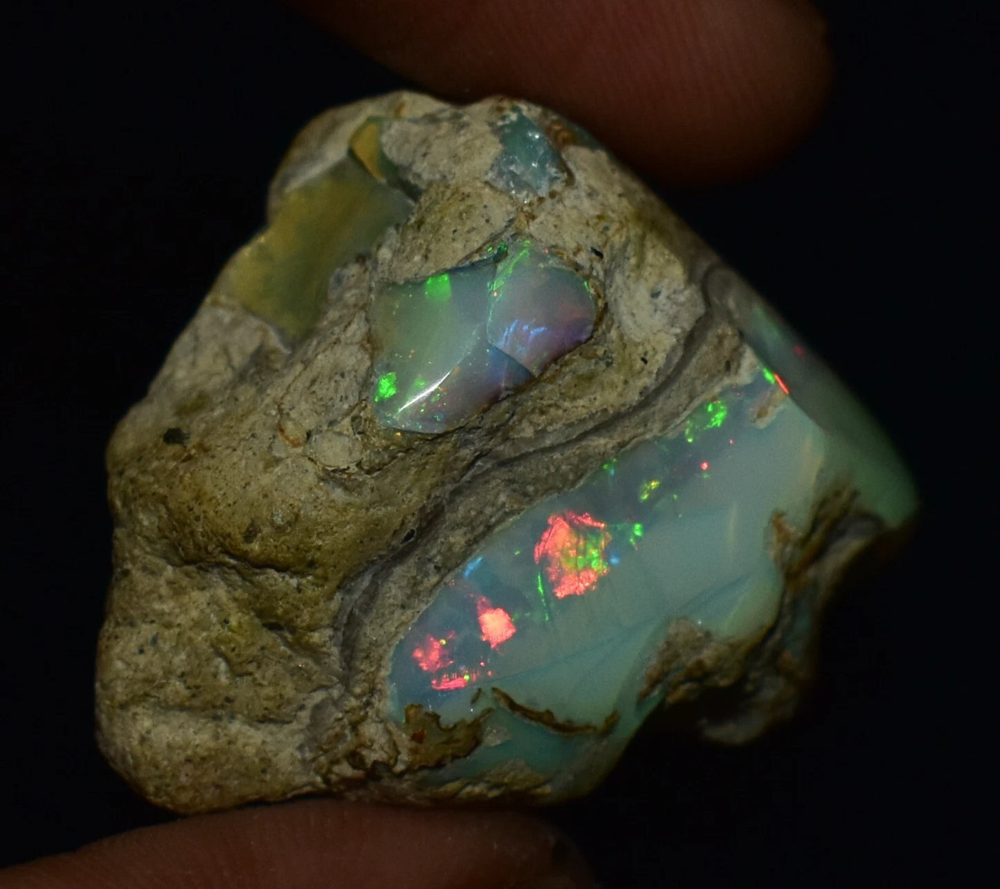 Natural White Opal Rough 58.90 CTs, Ethiopian Welo Opal Raw Gemstone For Jewelry
