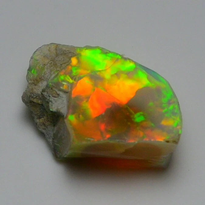 Natural White Opal Rough 10.65 CTS, Ethiopian Welo Opal Raw Gemstone For Jewelry