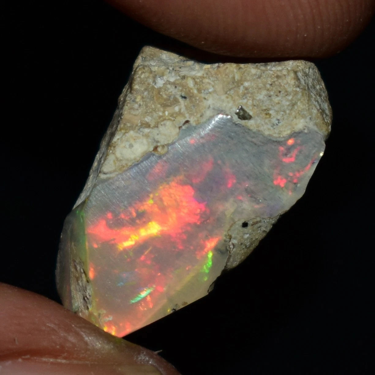 Natural White Opal Rough 8.05 CTS Ethiopian Welo Opal Raw Gemstone For Jewelry