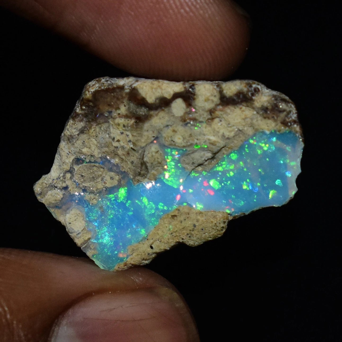Natural White Opal Rough 12.25 CTS, Ethiopian Welo Opal Raw Gemstone For Jewelry