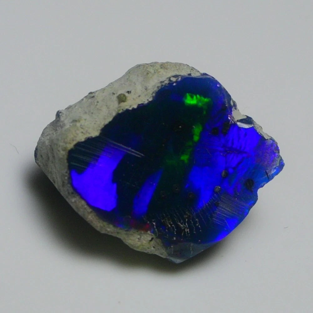 Smooth Black Opal Rough 11 Cts, Natural Ethiopian Welo Opal Raw, Jewelry Grade