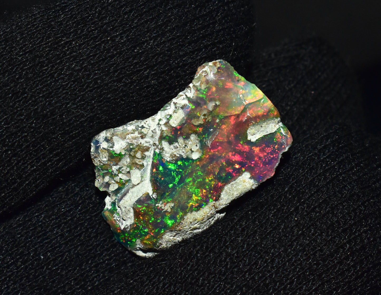 Black Opal 12.25 Carats | Natural Black Ethiopian Opal Rough - Ready for Cutting & Jewelry!