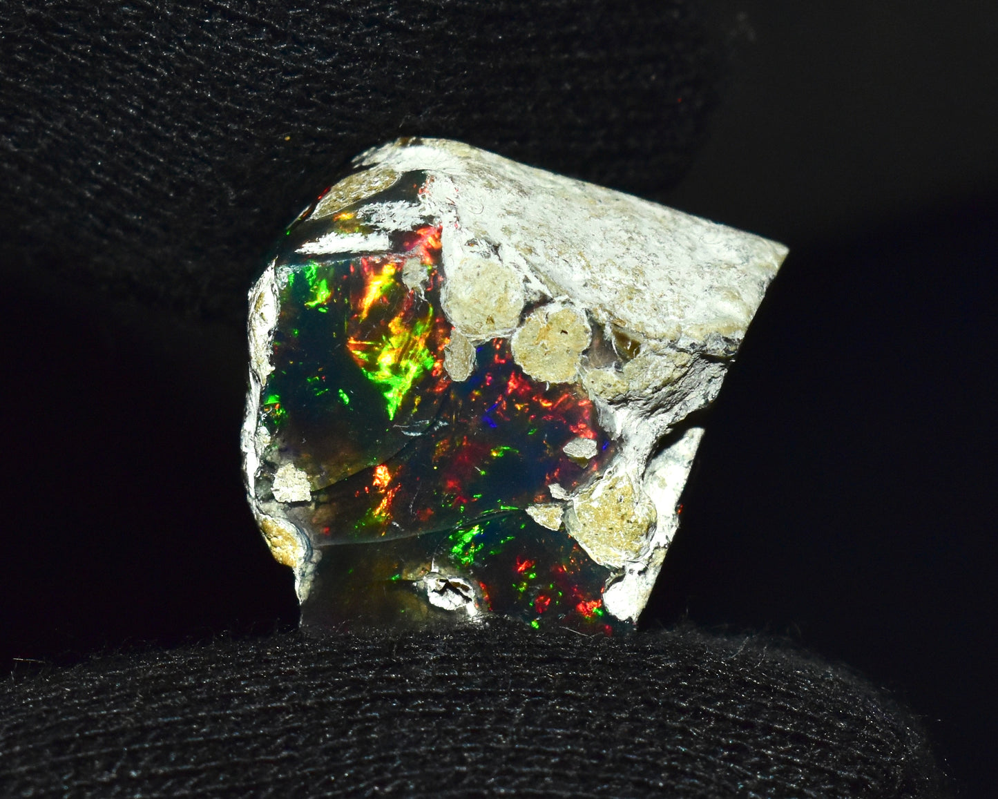 Black Opal 18.35 Carats | Natural Black Ethiopian Opal Rough - Ready for Cutting & Jewelry!