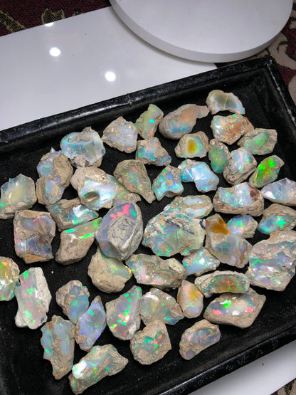 500 Carat Ethiopian Welo Opal Rough Parcel – Suitable for Cutting & Jewelry | Natural Multi-Fire Opal