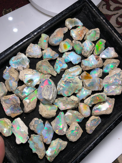 500 Carat Ethiopian Welo Opal Rough Parcel – Suitable for Cutting & Jewelry | Natural Multi-Fire Opal