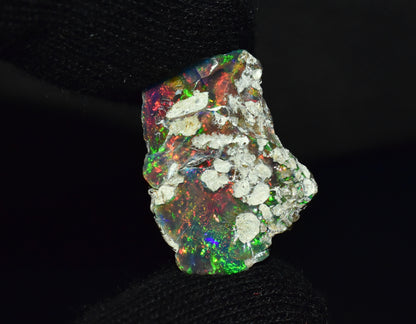 Black Opal 12.25 Carats | Natural Black Ethiopian Opal Rough - Ready for Cutting & Jewelry!