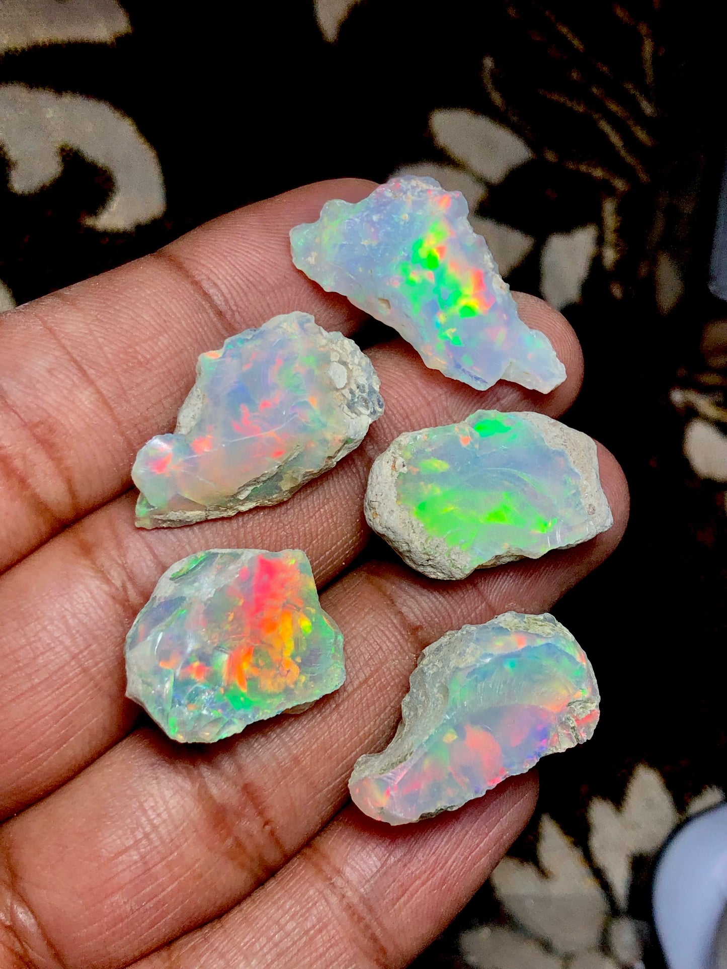 Extremely Large 5 Pieces Opal Rough | Natural Ethiopian Opal Rough Top Quality | Opal Raw Cutting & Jewelry