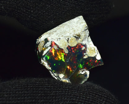 Black Opal 18.35 Carats | Natural Black Ethiopian Opal Rough - Ready for Cutting & Jewelry!
