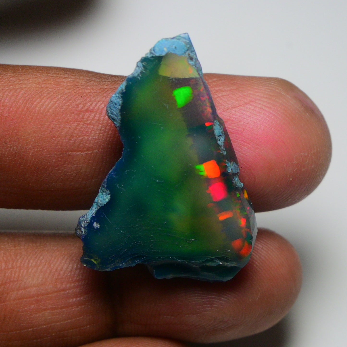 Rare Black Opal 24.65 Carats | Natural Black Ethiopian Opal Rough - Ready for Cutting & Jewelry!