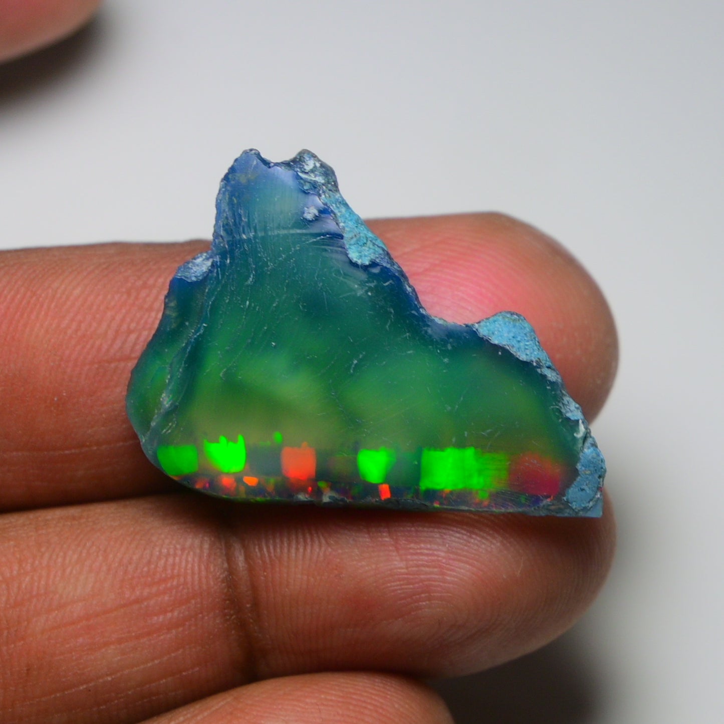 Rare Black Opal 24.65 Carats | Natural Black Ethiopian Opal Rough - Ready for Cutting & Jewelry!