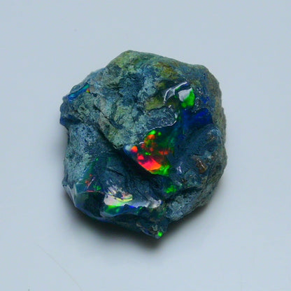 Rare Black Opal 16.45 Carats | Natural Black Ethiopian Opal Rough - Ready for Cutting & Jewelry!