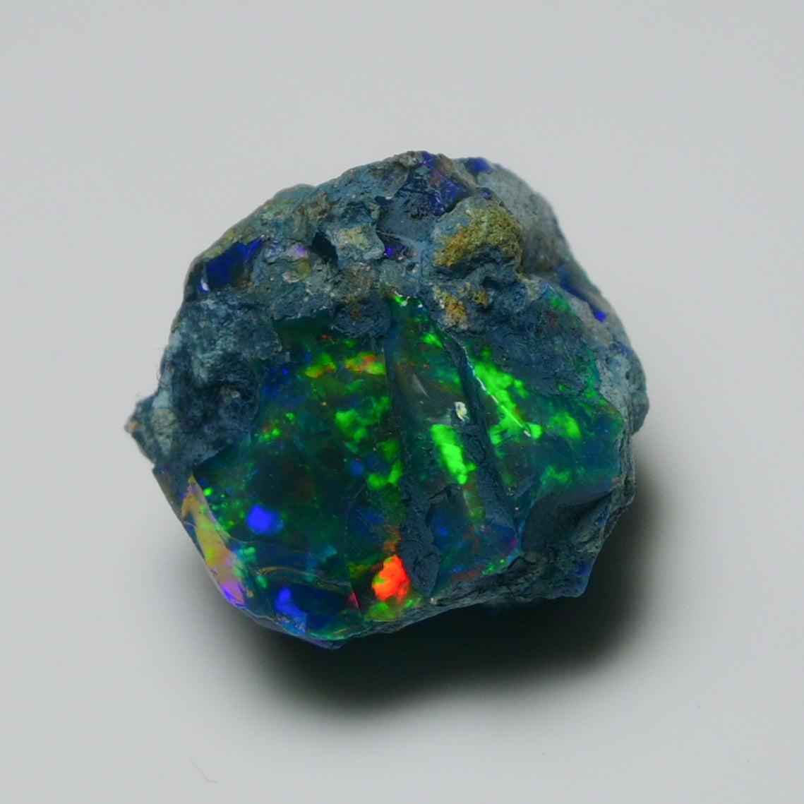 Rare Black Opal 16.45 Carats | Natural Black Ethiopian Opal Rough - Ready for Cutting & Jewelry!