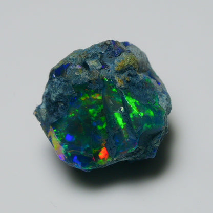 Rare Black Opal 16.45 Carats | Natural Black Ethiopian Opal Rough - Ready for Cutting & Jewelry!