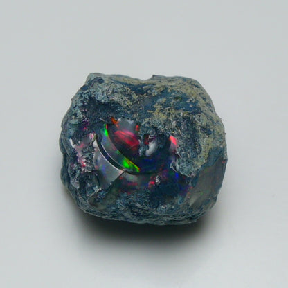 Rare Black Opal 15.00 Carats | Natural Black Ethiopian Opal Rough - Ready for Cutting & Jewelry!