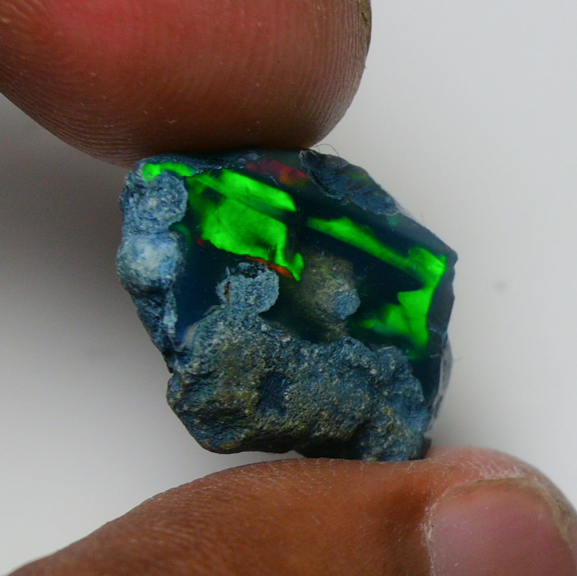 Rare Black Opal 9.10 Carats | Natural Black Ethiopian Opal Rough - Ready for Cutting & Jewelry!