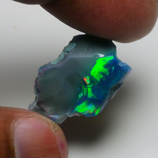 Rare Black Opal 12.90 Carats | Natural Black Ethiopian Opal Rough - Ready for Cutting & Jewelry!