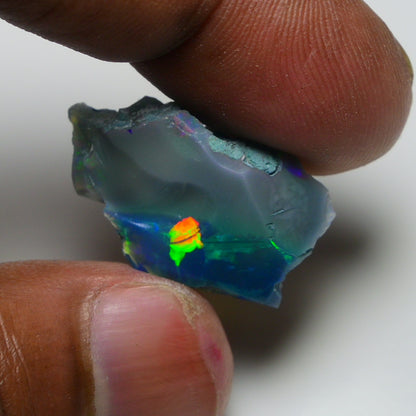 Rare Black Opal 12.90 Carats | Natural Black Ethiopian Opal Rough - Ready for Cutting & Jewelry!