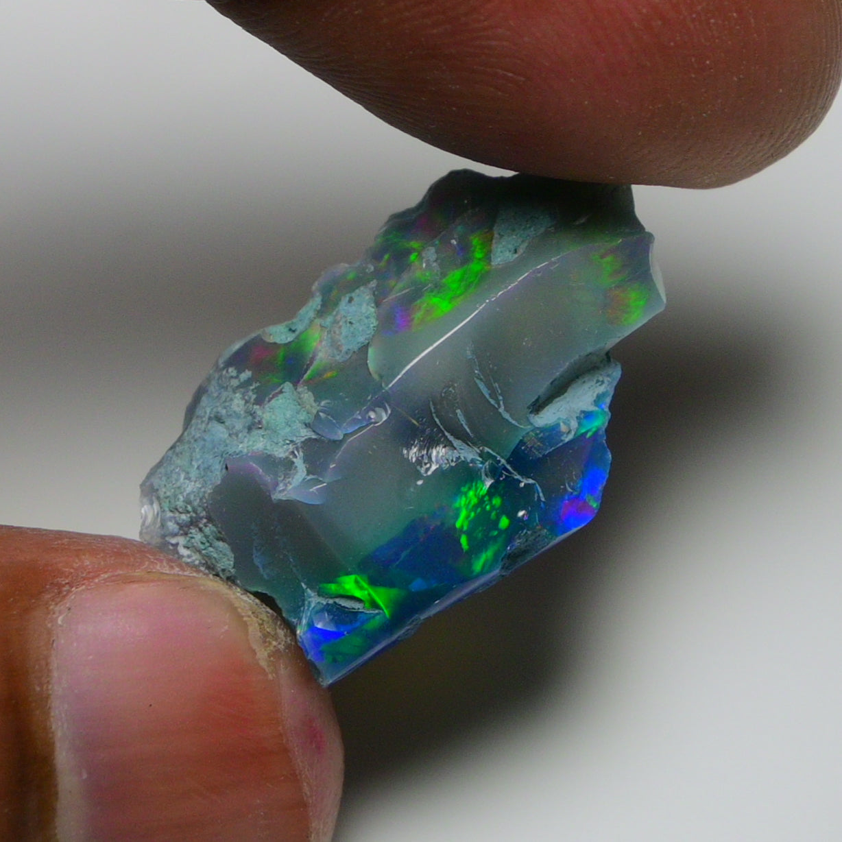 Rare Black Opal 12.90 Carats | Natural Black Ethiopian Opal Rough - Ready for Cutting & Jewelry!
