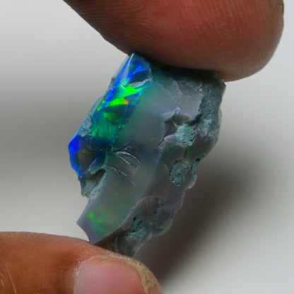 Rare Black Opal 12.90 Carats | Natural Black Ethiopian Opal Rough - Ready for Cutting & Jewelry!