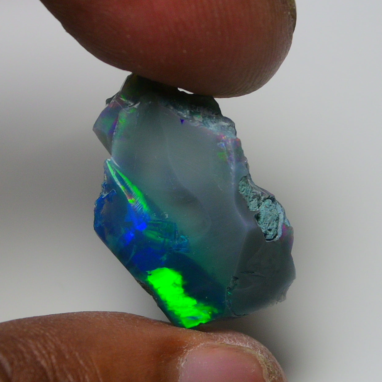 Rare Black Opal 12.90 Carats | Natural Black Ethiopian Opal Rough - Ready for Cutting & Jewelry!