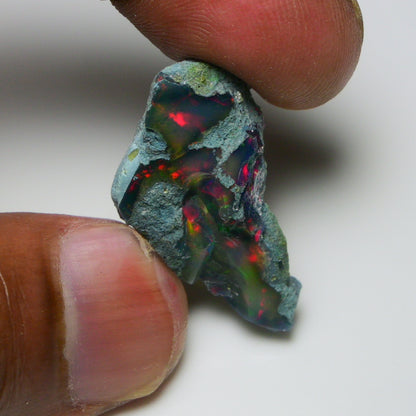Rare Black Opal 20.30 Carats | Natural Black Ethiopian Opal Rough - Ready for Cutting & Jewelry!