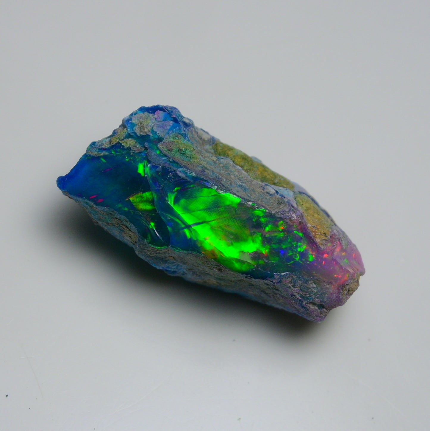 Very Rare Bi-Color Opal Rough 53.90 Cts Natural Ethiopian Opal Raw Jewelry Grade
