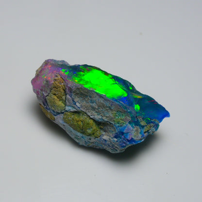 Very Rare Bi-Color Opal Rough 53.90 Cts Natural Ethiopian Opal Raw Jewelry Grade