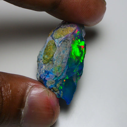 Very Rare Bi-Color Opal Rough 53.90 Cts Natural Ethiopian Opal Raw Jewelry Grade