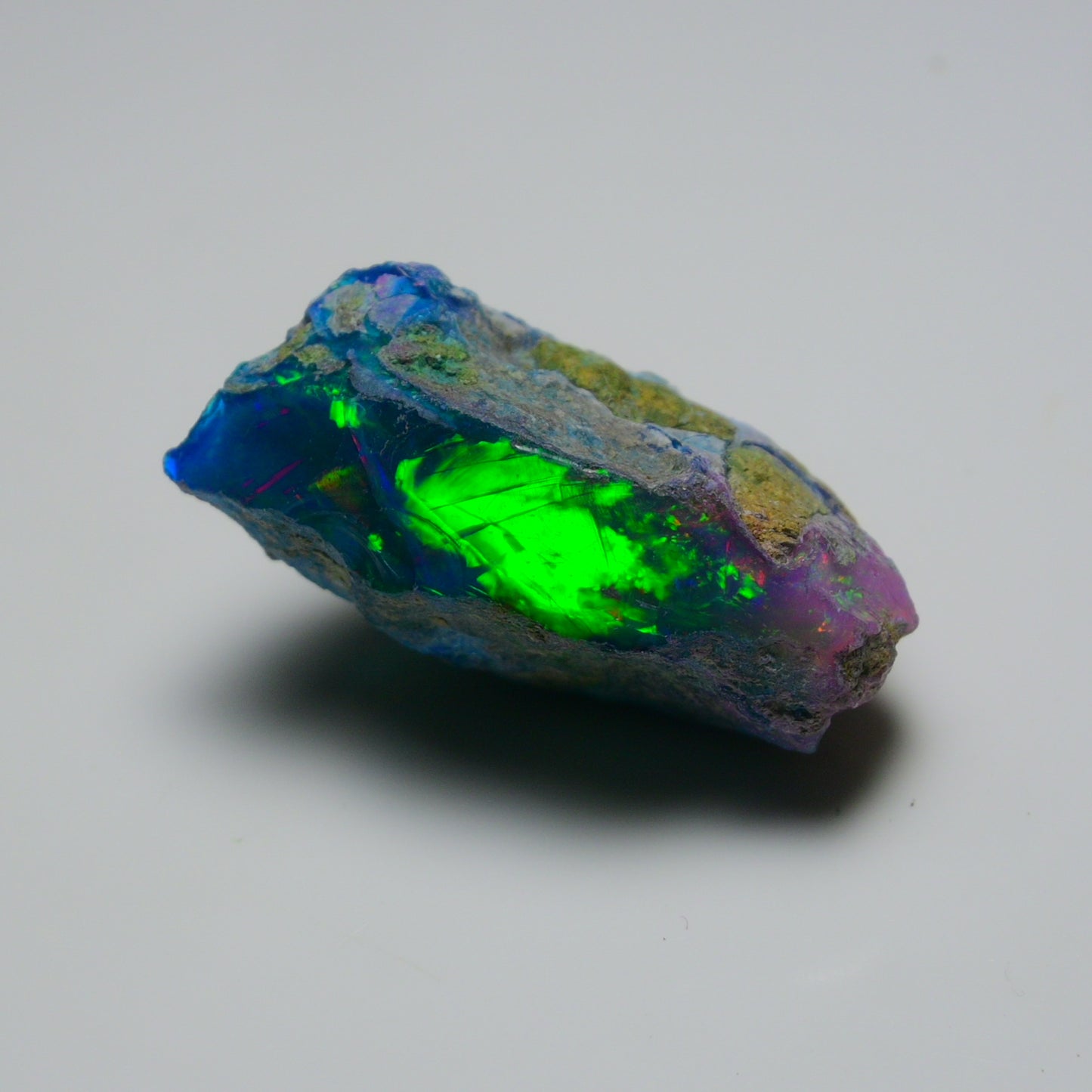 Very Rare Bi-Color Opal Rough 53.90 Cts Natural Ethiopian Opal Raw Jewelry Grade